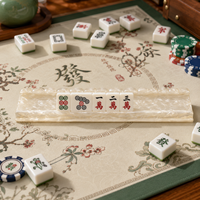 Empujadores Magnéticos de Lujo para Mahjong con Diseño Festoneado Americano, Tablero de Acrílico con Efecto Nácar para Juego, Personalización para Mesa de Mahjong