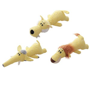 Jouets à mâcher pour <span class=keywords><strong>chiens</strong></span> en peluche, durables, écologiques, luxueux, à motif de dessin animé, qui couinent, pour nettoyer les dents, pour <span class=keywords><strong>chiots</strong></span> - Product Image 1