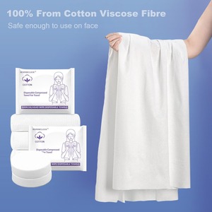 Serviettes de bain compressées jetables en viscose non tissée épaissie, super absorbantes, portables, pour les voyages et l'hôtellerie - Product Image 1