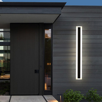 Luz Led de pared impermeable minimalista para exteriores e interiores, luz decorativa de fondo, 36W, 72W, arandela de pared de ingeniería