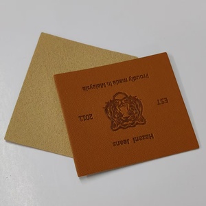 XP-toppa Vintage all'ingrosso in pelle sintetica marchio personalizzato in rilievo etichetta di moda distintivo Tag per abbigliamento in Denim indumento - Product Image 6