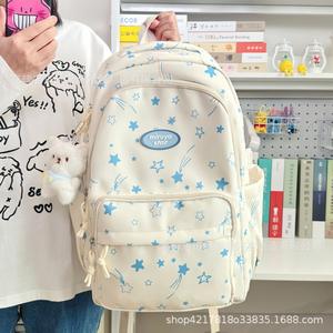Waterproof Teenagers School Capacity Custom Logo Middle Students College Multicolored Printing School Backpack - Product Image 3