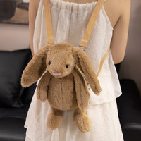 Sac bandoulière Teckel 2025 Nouveau modèle polyvalent en peluche courte, motif chiot mignon de dessin animé, 0-24 mois