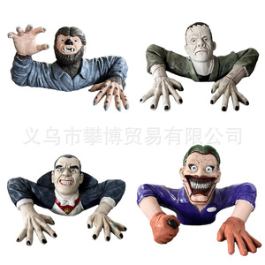 Halloween Resin Wolf <b>Man</b> Wall Decoration Indoor Horror Ornament Style A B C D PB1387 - Product Image 3