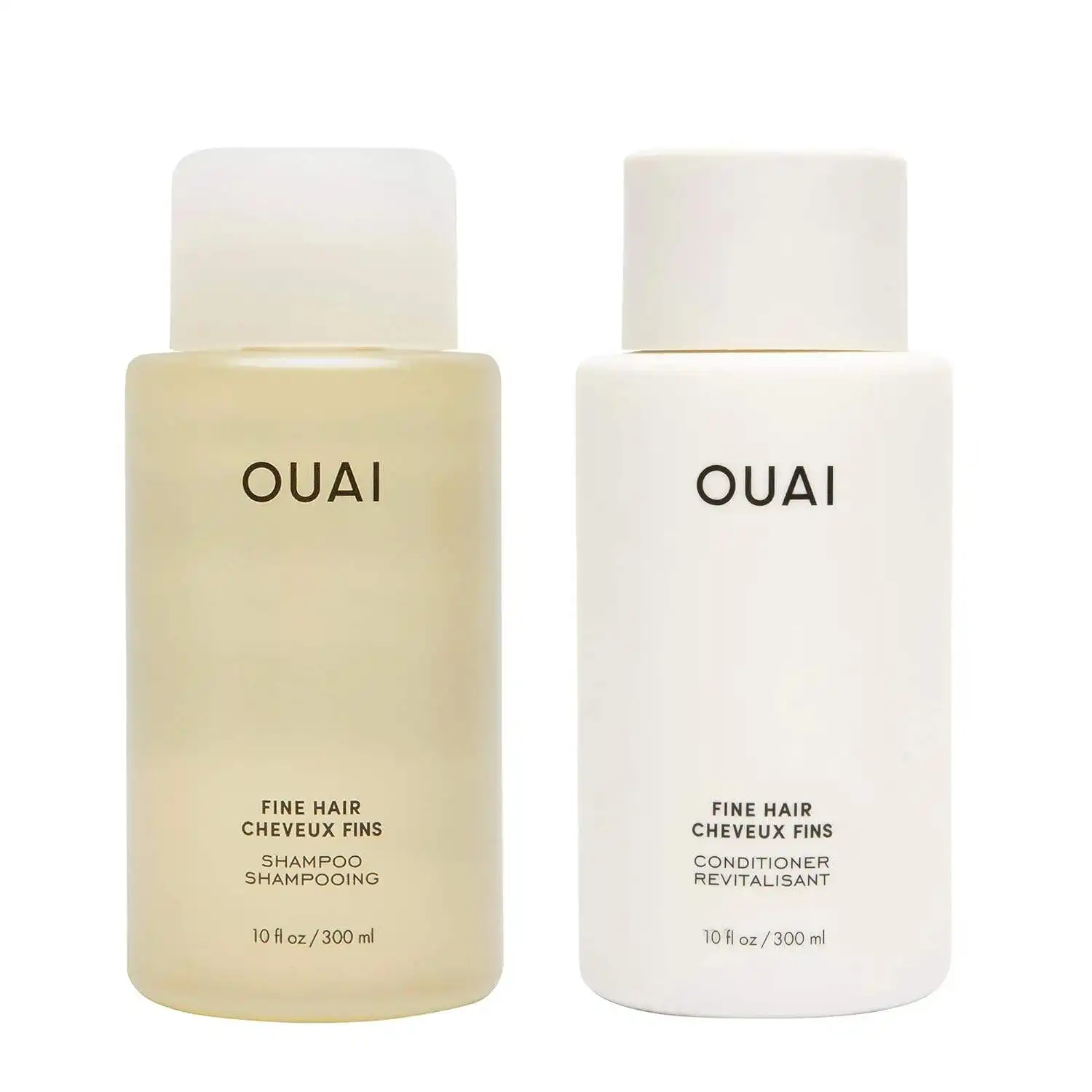 Ouai Leave In Conditioner Smoothing Shampoo 300ml for Fine Hair Spray Moisturizing Multitasking Heat Protectant Spray for Hair