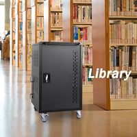 Chariot de recharge mobile à 32 baies, station de recharge pour ordinateurs portables/tablettes avec multiprise pour écoles, bureaux, bibliothèques, directement du fabricant