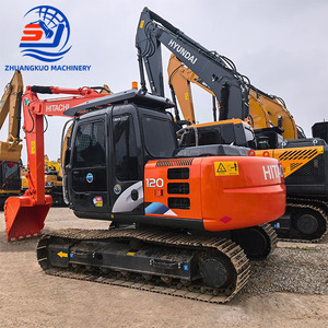 Excavatrice sur chenilles hydraulique d'occasion Hitachi ZX120 de 12 tonnes avec moteur de 66 kW, haute durabilité, pour travaux de construction, en stock à vendre - Product Image 2