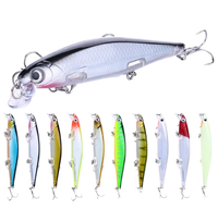 Leurre de pêche 7cm/ 8G, plongeant de 0,3m à 1,2m, flottant, type minnow, appât dur artificiel, longue portée, appât en plastique dur