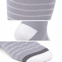 Chaussettes de compression ultra douces à rayures côtelées, soutien délicat pour usage quotidien, soulagement des gonflements des jambes pendant la grossesse, hauteur genou