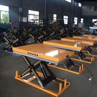 Table élévatrice à ciseaux stationnaire pour charges lourdes, plateforme hydraulique fixe pour l'élévation des marchandises en entrepôt et des matériaux industriels