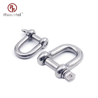Émerillon de sécurité en acier inoxydable 304 de type européen robuste en forme d'arc pour connexion de chaîne, matériel de levage industriel