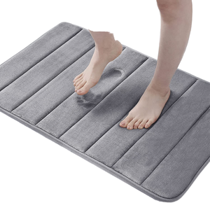 שטיח אמבטיה סופג במיוחד, נגד החלקה, עמיד, עשוי במכונה, רך, מספוג זיכרון, שטיחון למקלחת, עיצוב מודרני, עיצוב ביתי אחיד, לחדר האמבטיה - Product Image 4