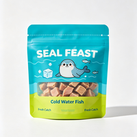 Sacs d'emballage personnalisés imprimés pour aliments pour animaux de compagnie, en gros, avec fond plat et soufflets latéraux, pour aliments pour animaux