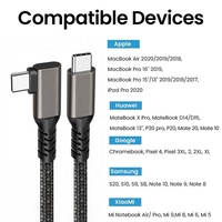Cable de Datos Xput PD 100W 5A USB 3.2 Gen2 E Mark, Tipo C Macho a Macho, Carga Rápida, Varias Longitudes para Tablets