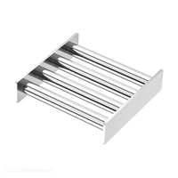 Grille magnétique en acier inoxydable de 200 mm x 200 mm, 12000 Gauss, facile à nettoyer et à installer, avec 4 barres, pour le traitement des aliments ou des produits chimiques