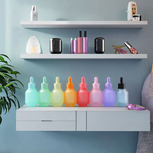 Botella de <span class=keywords><strong>esencia</strong></span> de vidrio de lujo de 30ml, macarrón farol de color, difusor de crema para el cuidado de la piel a prueba de fugas, anillo cuentagotas de vidrio - Product Image 6