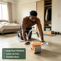 Rodillo Abdominal para Esculpir el Cuerpo, con Rebote Automático, Herramienta para Ejercicios en Casa, para Adelgazar la Cintura y la Pérdida de Grasa Abdominal