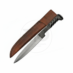 มีดทำครัวเหล็กกล้าคาร์บอนสูงงานทำด้วยมืองานตามสั่งมีดทำครัวพร้อมปลอกหนัง - Product Image 1