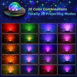 Modern Aurora Borealis Starry Ocean Wave <b>Projector</b> <b>LED</b> Tabletop for Music Speaker Remote Control Night Light Northern Lamp - Product Image 4