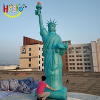 Statue de la Liberté géante gonflable avec lumières LED