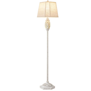 Lámpara de pie con cuerpo de hierro, pantalla color blanco roto, altura ajustable, fuente de luz LED, base E26, estilo de diseño escandinavo - Product Image 5