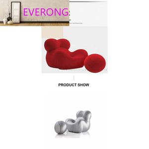 <span class=keywords><strong>Gaetano</strong></span> <span class=keywords><strong>Pesce</strong></span> Italia Moderne Loungestoel, Comfortabel Berenontwerp, Hoogwaardig Hout, Fluweelbekleding, Geschikt voor Woonkamer, Eetkamer en Villa's - Product Image 6