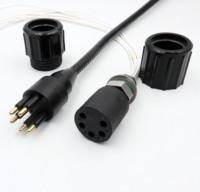 Connecteur sous-marin Subconn rond compatible modèle 5 broches BH5F IL5M pour équipement de plongée ROV IP68