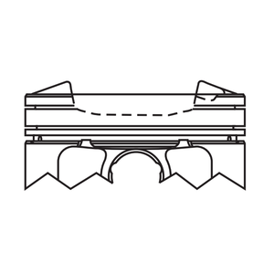 C35A1 motor PISTON 13010-P5A-000 13020-P5A-000 13030-P5A-000 13040-P5A-000 6cyl 3474cc uzunluğu 59.0 comp 31.0 yüksekliği 3.3 -3.5 - Product Image 3