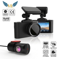 Caméra embarquée VIEVGUARB EC3 2K 1440P double objectif mini