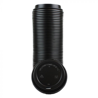 Capuchon en plastique jetable 90mm noir universel couvercle de tasse en plastique couvercle de tasse à café à emporter couvercles de tasse en papier bouchons de bouteille et fermetures