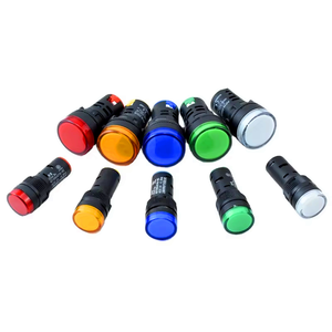 Lampu LED DC/AC Bulat 16 22 MM 6V 12V 24V 36V 48V 110V 220V 380V Penerangan AD16 AD22 Merah, Kuning, Biru, Hijau, Putih - Product Image 6