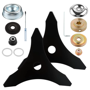 L & P ใบมีดสำหรับเปลี่ยนใบมีดกินใบมีดเครื่องกำจัดวัชพืชพร้อมชุดอะแดปเตอร์ที่เข้ากันได้กับ <span class=keywords><strong>stihl</strong></span> Oregon Hitachi - Product Image 1