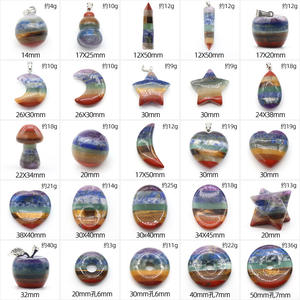 47 diferentes tipos de piedra de 7 Chakras, piedra de energía curativa Natural, adorno de piedra de arcoíris de lujo personalizado - Product Image 3