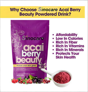 Jus d'extrait de beauté aux baies d'açaï prêt à boire, boisson super-alimentaire pour l'éclat et l'hydratation quotidiens - Product Image 2