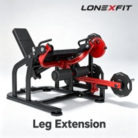 Machine d'extension des jambes à ceinture fixe, à charge libre, pour quadriceps assis, avec angle de dossier réglable, usage commercial pour salle de sport