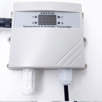 Sensor de Temperatura y Humedad de Pared con Pantalla LED de 3/6 Dígitos, Transmisor RS485 Modbus RTU, OEM IP65, Control por Aplicación Inteligente