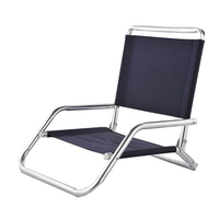 Chaises de camping pliantes multifonctionnelles pour l'extérieur, confortables, légères, pour la pêche, la plage, en métal