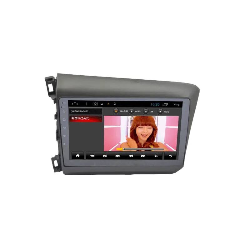 Radio con Gps para coche, reproductor Multimedia con Android 10, 9 pulgadas, 1G + 16G, 2 din, dvd, para Honda Civic 2012, 2013, 2014, 2015