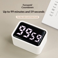 Minuteur numérique rechargeable de qualité supérieure avec 3 groupes de mémoire pour l'étude, les examens et la salle de classe des enfants