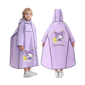 Imperméable Classique en EVA Durable et Écologique pour Enfants (Garçons et Filles) – Portable, Imprimé Dessin Animé, Réutilisable - Product Image 1