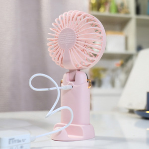Ventilateur portable rechargeable pliable avec moteur DC 5W, alimenté par batterie, trois vitesses, commande par bouton, autonomie de 8 heures - Product Image 3