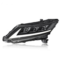 Ensemble de phares LED complets pour Honda Odyssey 2015-2021 avec tube lumineux DRL et conception de kit de faisceau intégré proche/lointain
