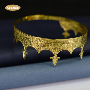 Yachen Vua Vương Miện Kim Loại Tóc Ban Nhạc Cho Nam Giới Cổ Vàng Vương Miện Và Vương Miện Cho Chủ Đề Sinh Nhật Bên Trang Phục Phụ Kiện - Product Image 5