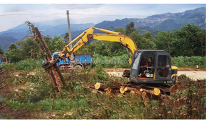 Machine multi-accessoires YCF80S : Grappin forestier, Base chenillée - Product Image 4