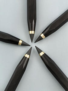 Instrument d'écriture éternel en ébène Le baril hexagonal en bois massif de luxe n'a jamais besoin de plomb - Product Image 6