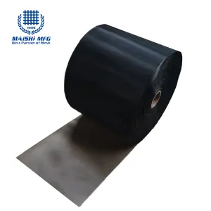 Black Epoxy coated wire mesh hydraulic filter support mesh