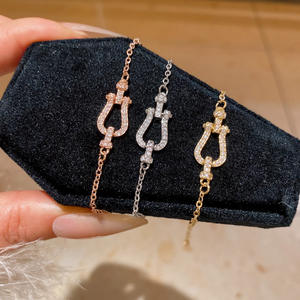 Pulsera de Cadena con Dijes Personalizados de Estilo Coreano, Moderna, Sencilla, con Microincrustaciones de Circonio y Chapado en Oro para Mujer - Product Image 6