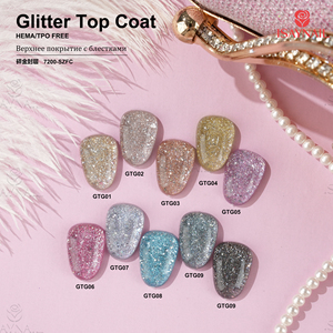 <span class=keywords><strong>Vernis</strong></span> <span class=keywords><strong>à</strong></span> ongles en gel UV <span class=keywords><strong>à</strong></span> étiquette privée OEM/ODM 15 ml Longue durée <span class=keywords><strong>Semi</strong></span>-<span class=keywords><strong>permanent</strong></span> Art des ongles Brillant Paillettes Top Coat Gel - Product Image 2