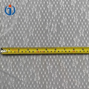 Fashion Custom Knitted Stretch 93% Nylon 7% Spandex Floral Dot <strong>Mesh</strong> Lace <strong>Fabric</strong> For Ladies Garment - Product Image 2