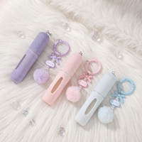 Botol Parfum Gantung Tas Plush Omi 5ML 10ml Baru Terlaris, Gantungan Kunci Girly, Cetak Sablon, Model Isi Ulang Portabel untuk Perjalanan
